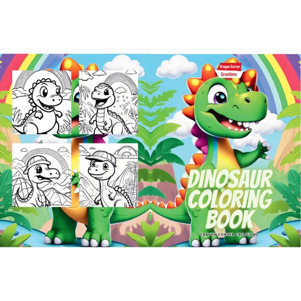 Dinosaur Coloring Book | Cuddly Cretaceous 60 Coloring Pages