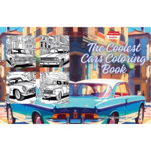 Amazing The Coolest Classic Cars Coloring Book For Kids