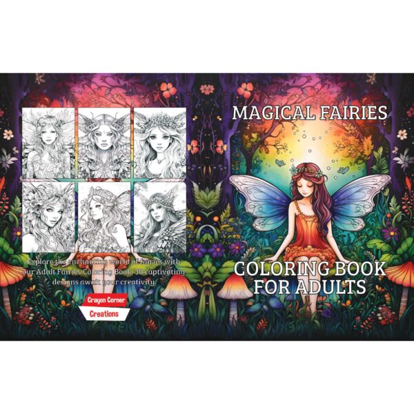 Hues of Harmony 2 | Beautiful Magical Fairies Coloring Book