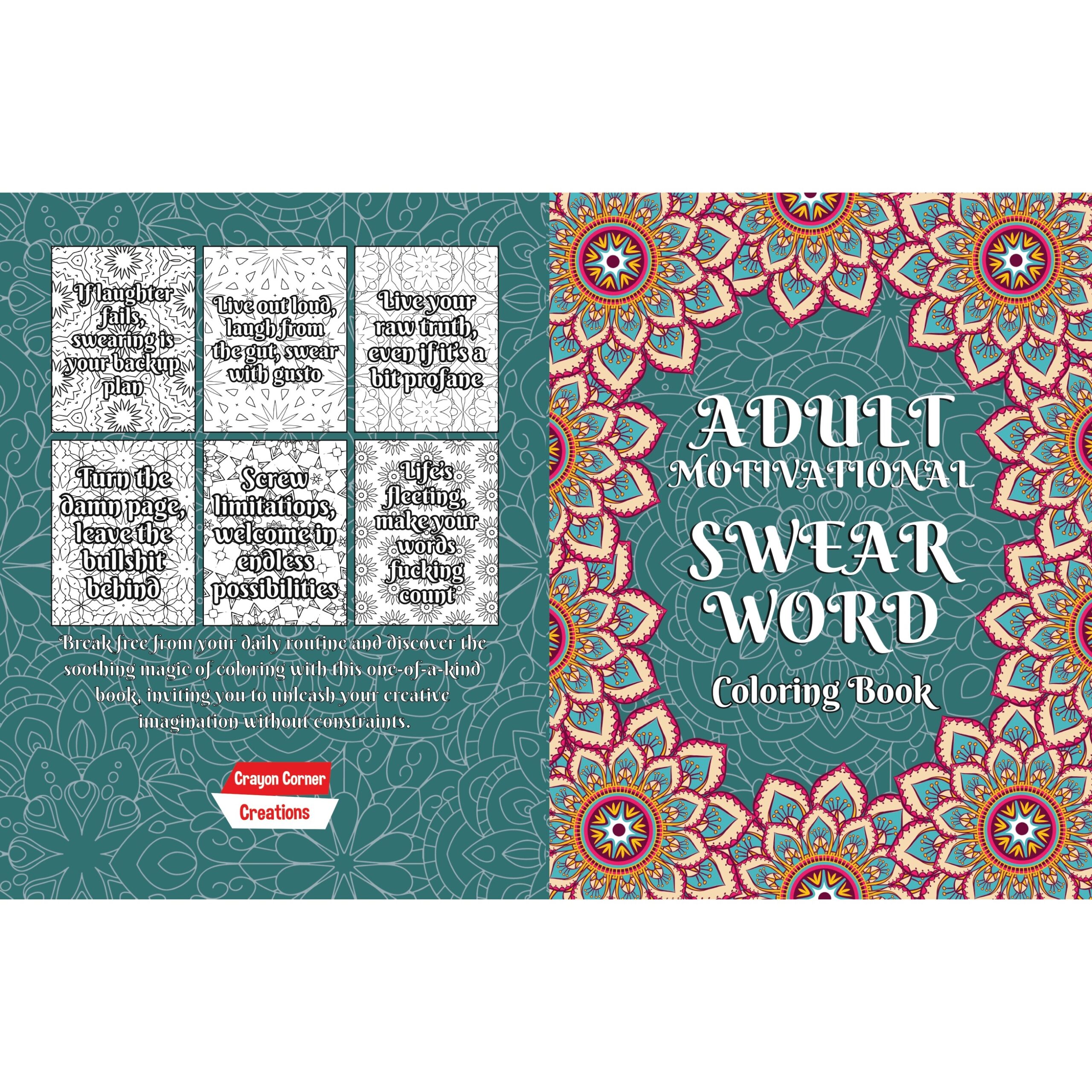 Motivational Swear Words Coloring Book for Adults - You Are